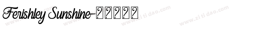 Ferishley Sunshine字体转换